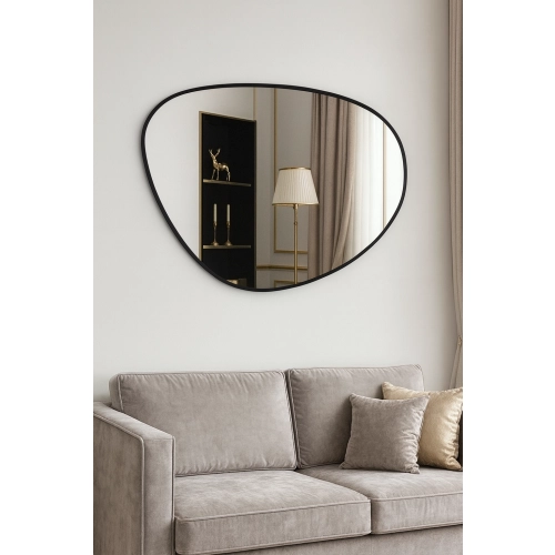 Lustro o nieregularnym kształcie w ramie - AGAT W RAMIE